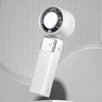 Handheld Electronic Cooling Device with Digital Temperature Control Portable Rechargeable Fan