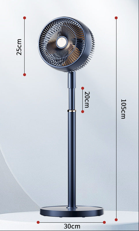 Table Fan Height Adjustable 20-105 cm 3 Speeds Quiet Motor Wide Airflow Cooling