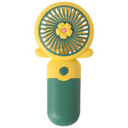 Portable Hand Fan for Women Lightweight Quiet Floral Design