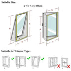 Adjustable Foldable Window Exhaust Seal Plate Kit for Tilt and Turn Casement Windows