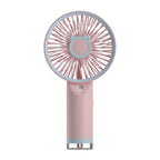 Portable Rechargeable Hand Fan Cute Cat Design Lightweight Compact