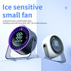 Rechargeable Air Cooler Fan with Silent Magnetic Motor and Adjustable Cooling Levels