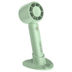 Ladies Portable Mini Hand Fan with Stand USB Rechargeable Adjustable Speeds