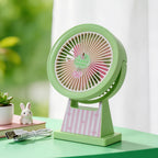 Portable USB Table Fan with Cute Animal Design Quiet Operation Adjustable Tilt Angle