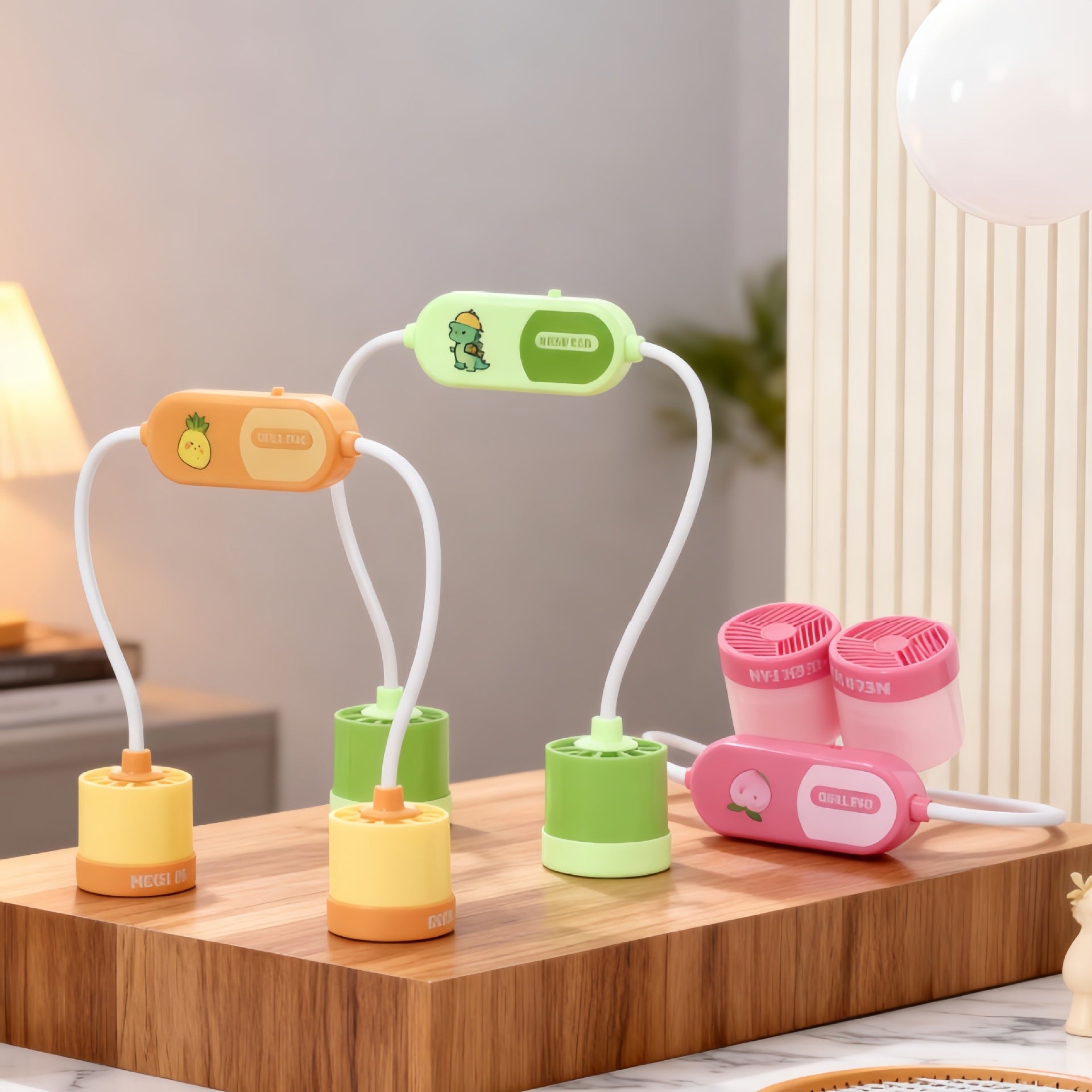 Women’s Portable Wearable Neck Fan USB Rechargeable Flexible Mount Lightweight