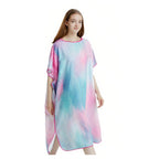 Women’s Colorful Hooded Bath Tunnel Lightweight Quick-Dry Cover-Up for Beach Pool Home
