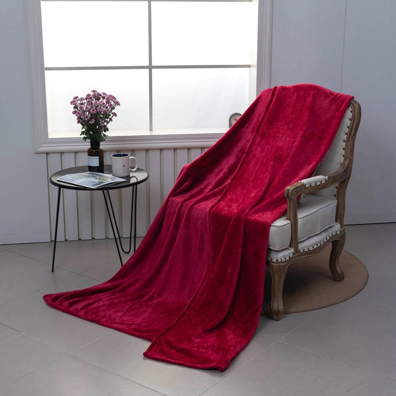 Cozy Plush Reversible Blanket Soft Warm Throw for Sofa Bedroom Indoor Outdoor Use