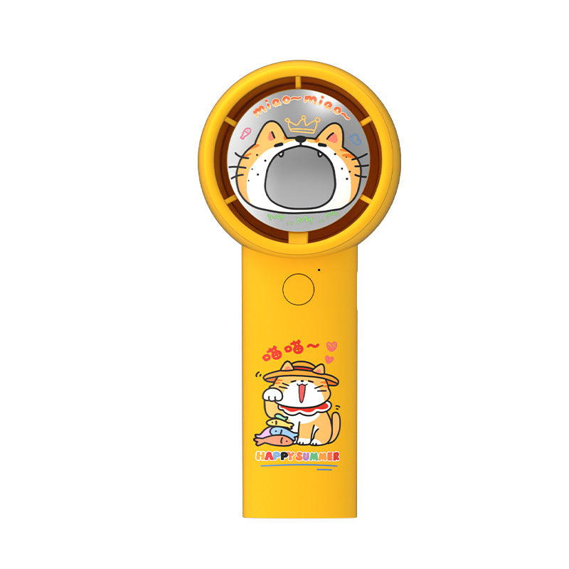 Harrow Portable Handheld Fan Cartoon Design Rechargeable Battery Adjustable Speed
