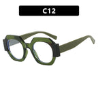 Ladies Hexagonal Sunglasses UV Protection Lightweight Fashionable Frame