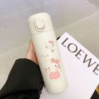 Insulated Water Bottle with Hello Kitty Design Leak-Proof BPA-Free for Women