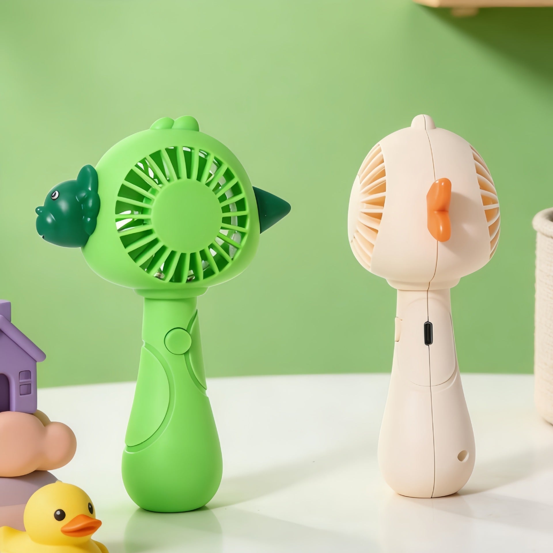Rechargeable Handheld Fan USB Portable Child-Safe Animal Design Unisex