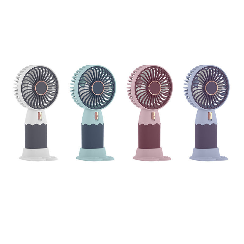 Portable Mini Fan Rechargeable Battery Multiple Speeds Compact Lightweight Quiet Cooling for Travel Office Outdoors