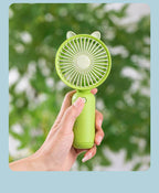 Portable Mini Hand Fan USB Rechargeable Cute Animal Design Lightweight