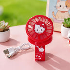 Portable Handheld Fan with Cute Chicken Design USB Rechargeable Wristband Cooler