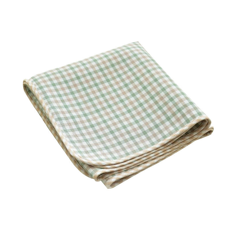 Bowlift Baby Bedding Set 100% Cotton Breathable Duvet and Pillow Check Pattern