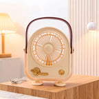 Portable USB Desk Fan With Ergonomic Design Quiet Operation Compact Table Fan