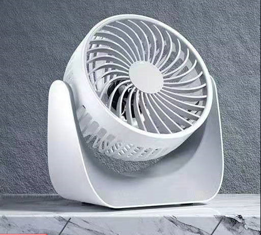 Portable USB Table Fan Quiet Adjustable Tilt Compact Lightweight Desktop Fan
