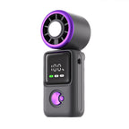 Handheld Fan Portable Compact with Digital Display Multiple Speeds Long Battery Life
