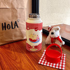 Ladies Insulated Water Bottle BPA-Free Plastic Cute Animal Design with Handle Keeps Drinks Hot or Cold