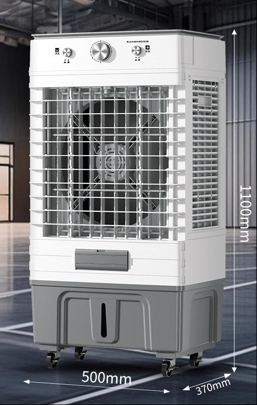 Mobile Air Conditioner 300W Portable Cooling Unit with 45L Water Tank and Wheels for Large Rooms 30-60m²