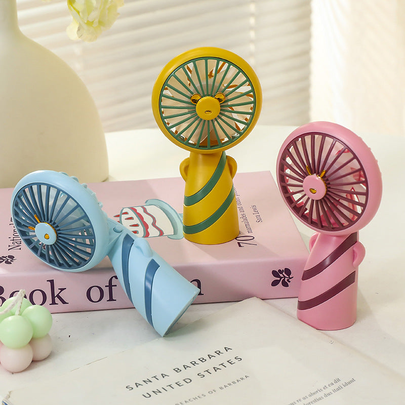 Women Portable USB Hand Fan Lightweight Compact Cute Design Quiet Operation