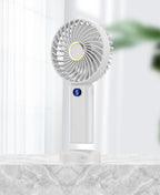 Portable Handheld Fan USB Rechargeable Lightweight Quiet Cooling Fan for Women