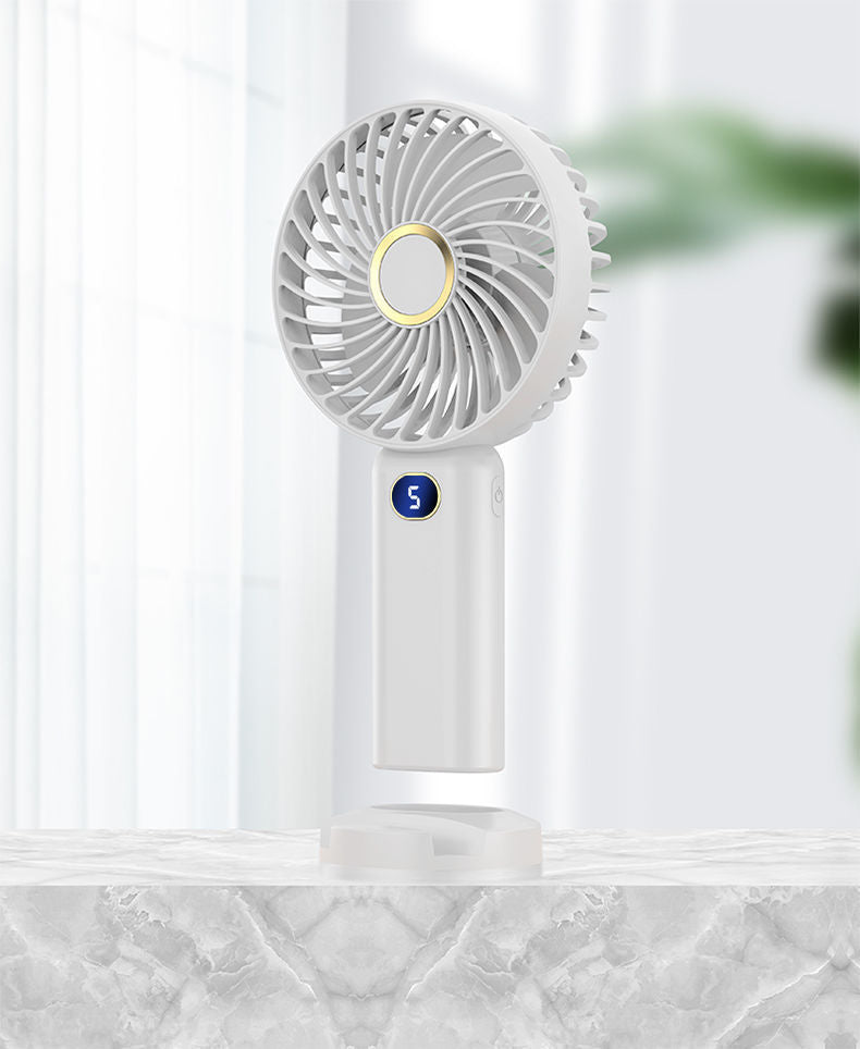 Portable Handheld Fan USB Rechargeable Lightweight Quiet Cooling Fan for Women