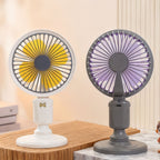 Portable Table Fan With Versatile Tilt Adjustment Lightweight Pink Adjustable Airflow Fan