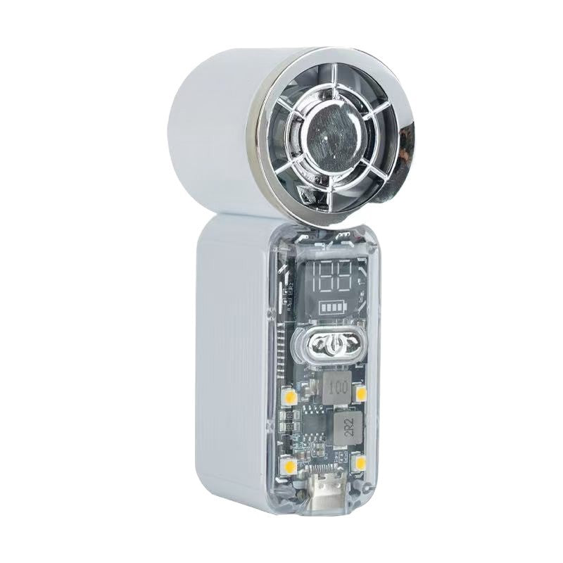 Smart USB Rechargeable Desk Fan Portable Adjustable Speed Quiet Operation with LED Display