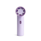 Portable Mini Fan with LED Light Rechargeable Battery Adjustable Speed for Women