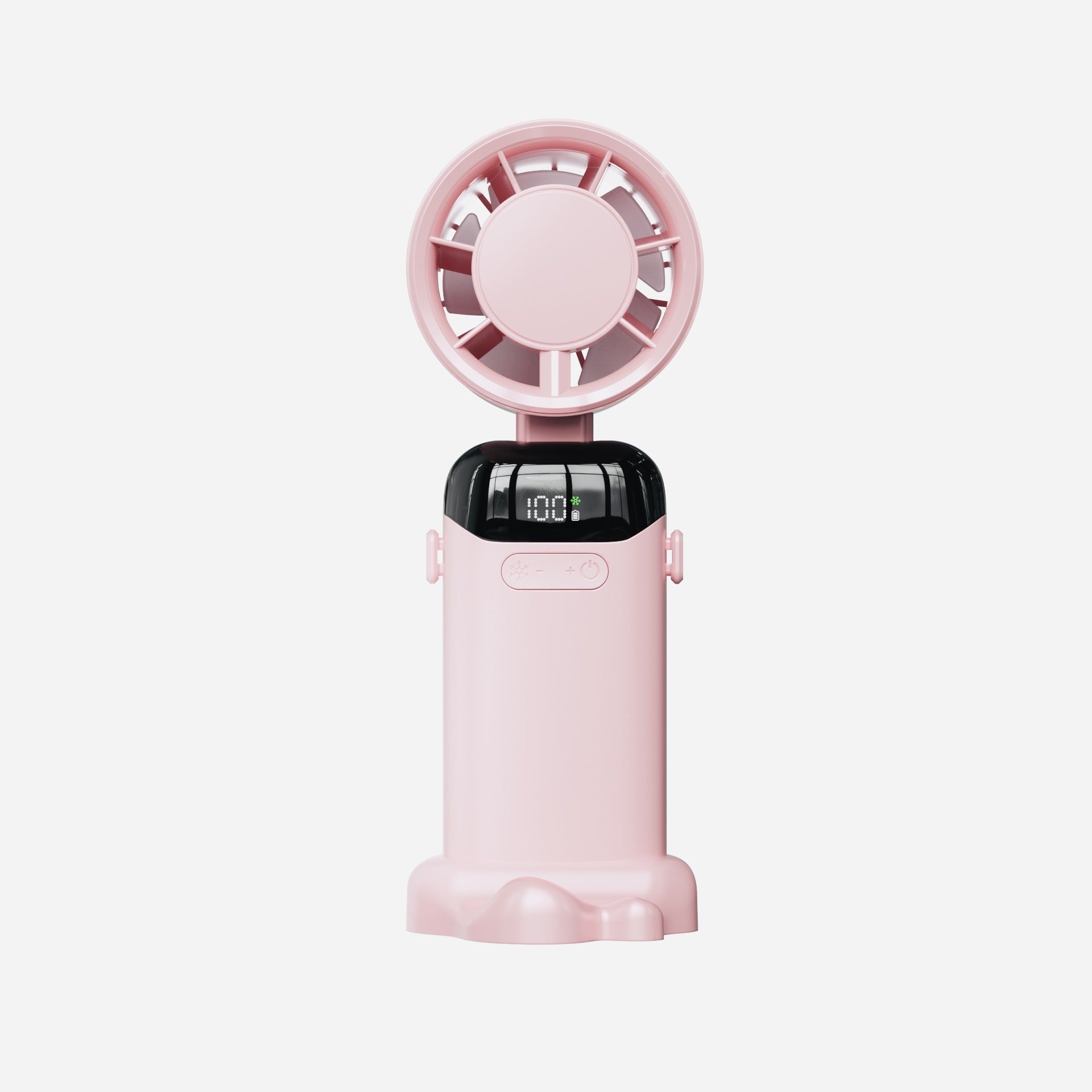 Portable Rechargeable Fan with Adjustable Speeds and Digital Display Compact Lightweight