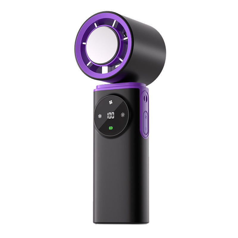 Portable Handheld Fan with LCD Display and Long Battery Life