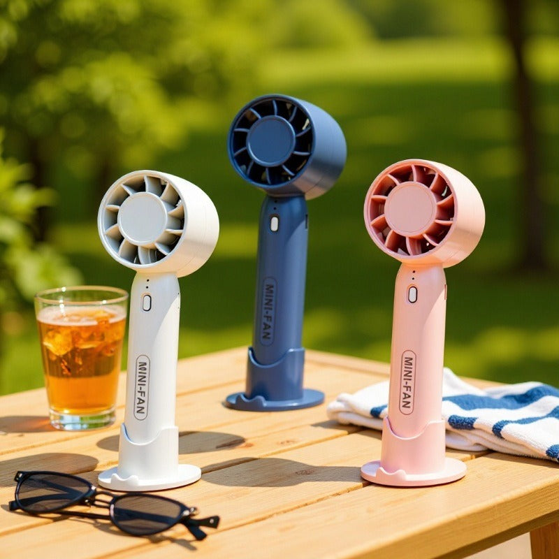 Portable Mini Fan Rechargeable Battery Operated Compact Personal Cooler