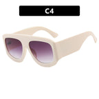 Ladies Oversized Sunglasses Wide Frame UV Protection Fashionable Trendy Summer Eyewear