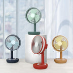 Portable USB Fan for Women with Floral Pattern Adjustable Speeds Quiet Operation