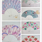 Ladies Fan With Shimmering Scale Pattern Lightweight Foldable Handheld Fan for Women