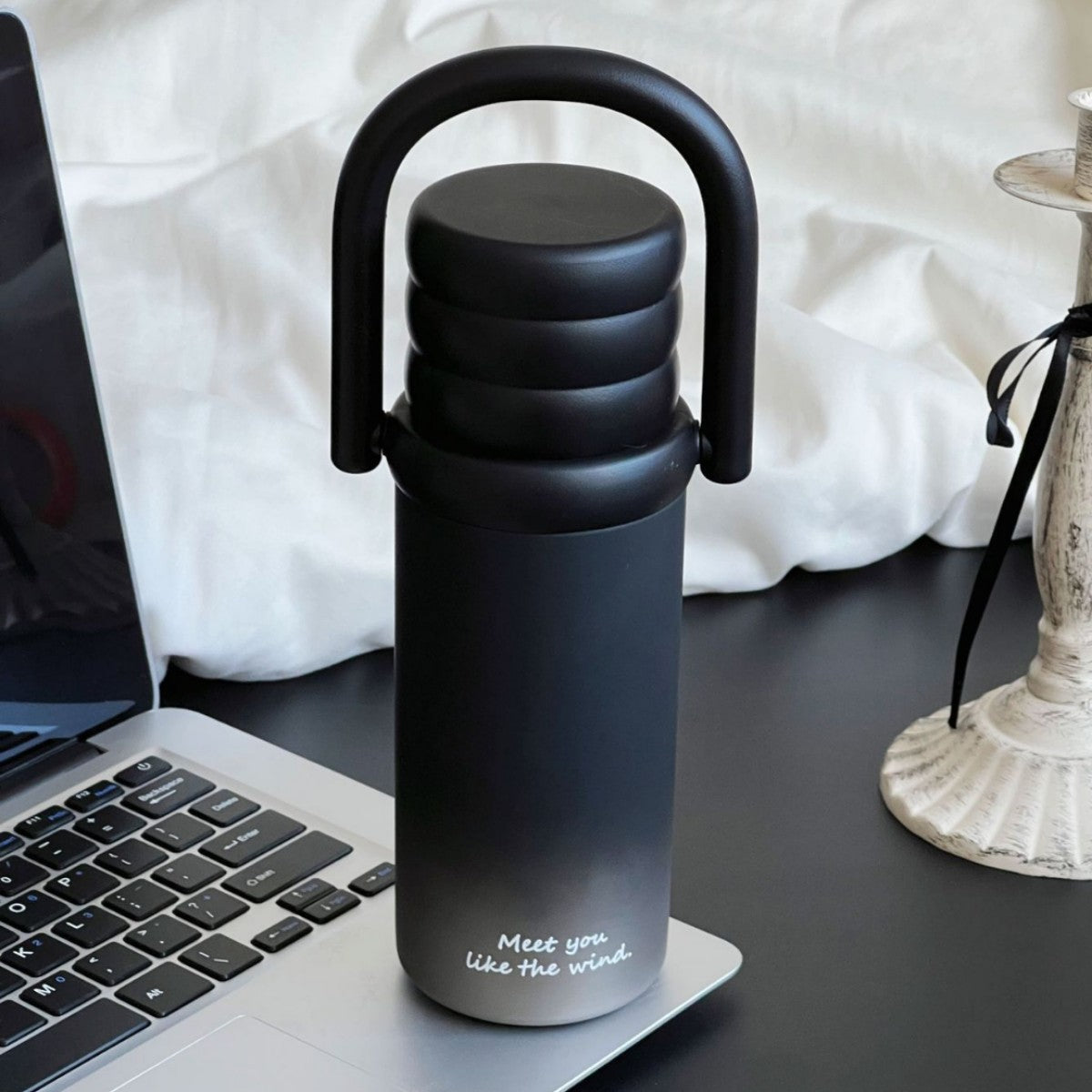 Women’s BPA-Free Plastic Water Bottle with Leak-Proof Stylish Lid and Handle