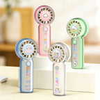 Portable Mini Rechargeable Handheld Fan Compact Lightweight with Adjustable Speeds and 6-Hour Battery