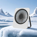 Portable Table Fan Compact Oscillating Quiet Operation LED Display Multiple Speeds