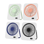 Portable Table Fan Compact Oscillating Quiet Operation LED Display Multiple Speeds