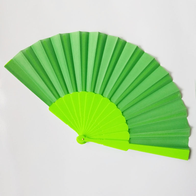 Ladies Hand Fan High-Quality Paper and Natural Wood Elegant Foldable Handheld Fan