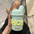 Insulated Water Bottle for Women with Ergonomic Handle and Cheerful Design BPA-Free