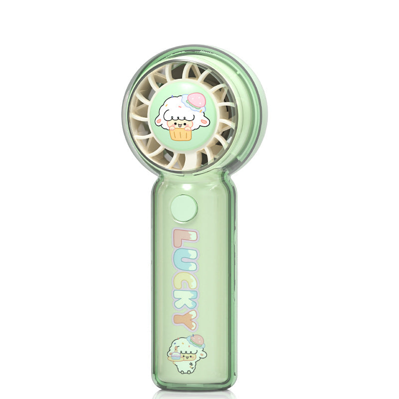 Portable Mini Fan USB Rechargeable Quiet Motor Cute Cat Design Handheld