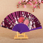 Ladies Decorative Folding Fan Lightweight Floral Design Compact Accessory