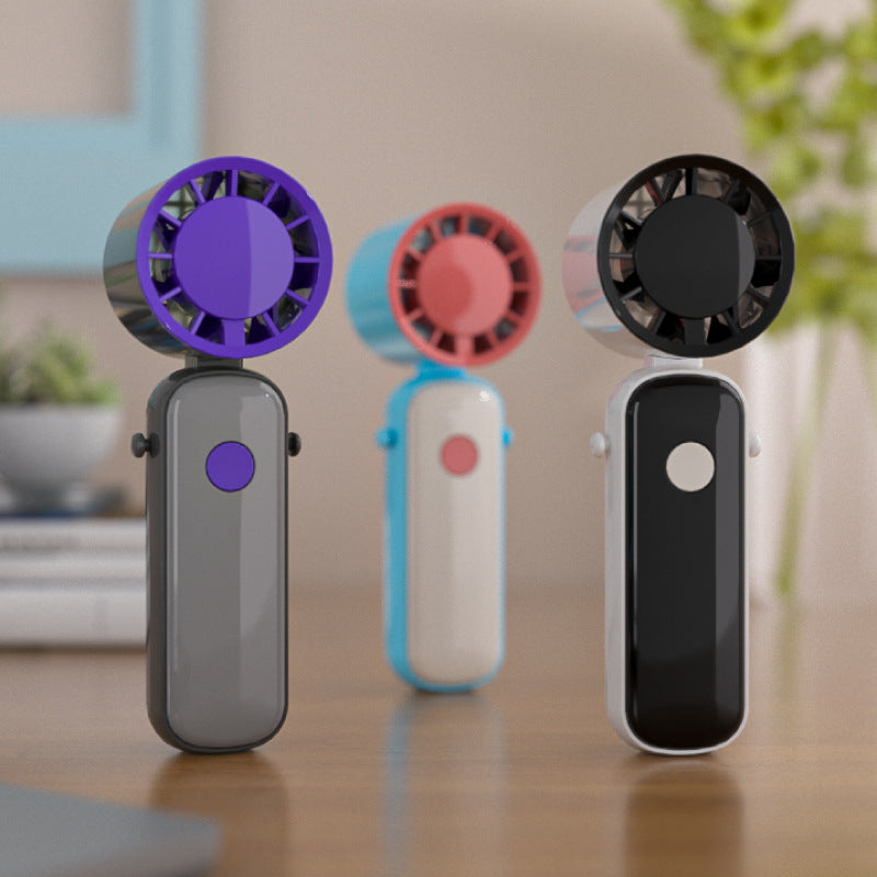 Portable Mini Handheld Fan Rechargeable Battery Compact Travel Cooling Device