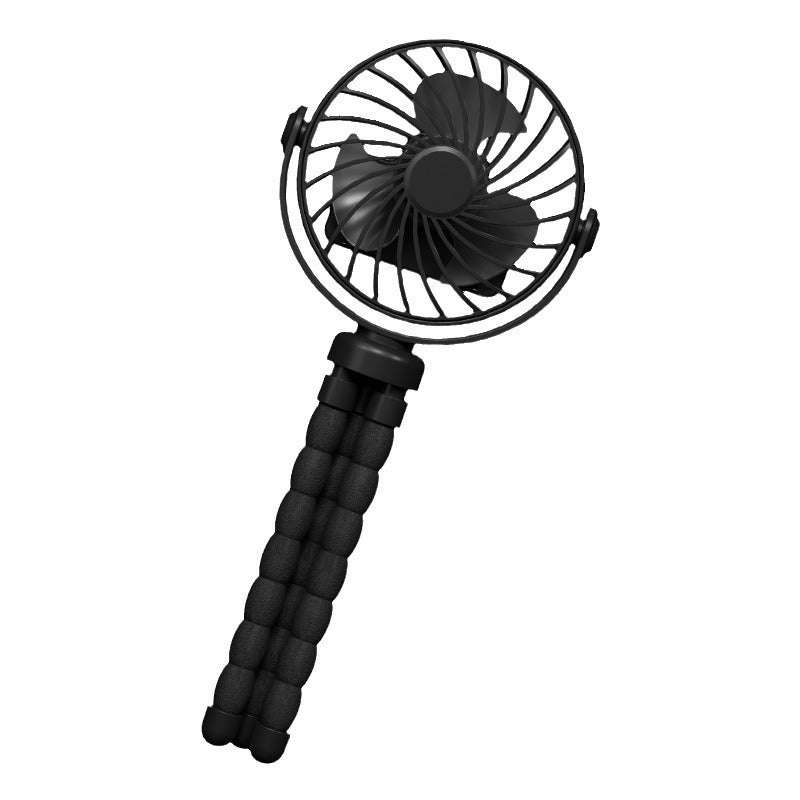 Flexible Tripod Mini Fan Portable Rechargeable Quiet Operation Adjustable Angle