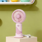 Portable Mini Fan with Flexible Mount USB Connection Compact Personal Cooling for Women