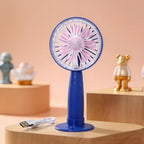 Portable USB Hand Fan for Women with Flexible Tilt and Ergonomic Handle Lightweight Personal Cooling Fan