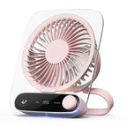 Portable Desk Fan Compact Lightweight Adjustable Speed Whisper-Quiet Energy Efficient
