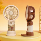 Portable Hand Fan for Women USB Rechargeable Ergonomic Design Quiet Operation Cute Motif